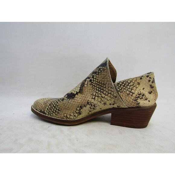 Lucky Brand Womens Size 5 M Snake Skin Print Ankle Fashion Boots Bootie - Picture 2 of 11